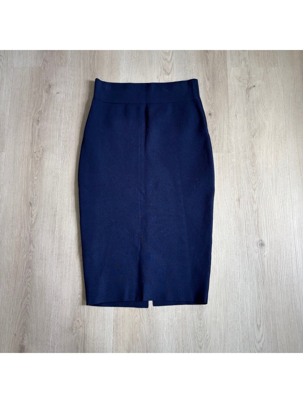 Milly EUC Women's Blue Knit Ponte Pencil Skirt Size M